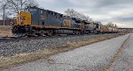 CSX 7041 leads C645 east.